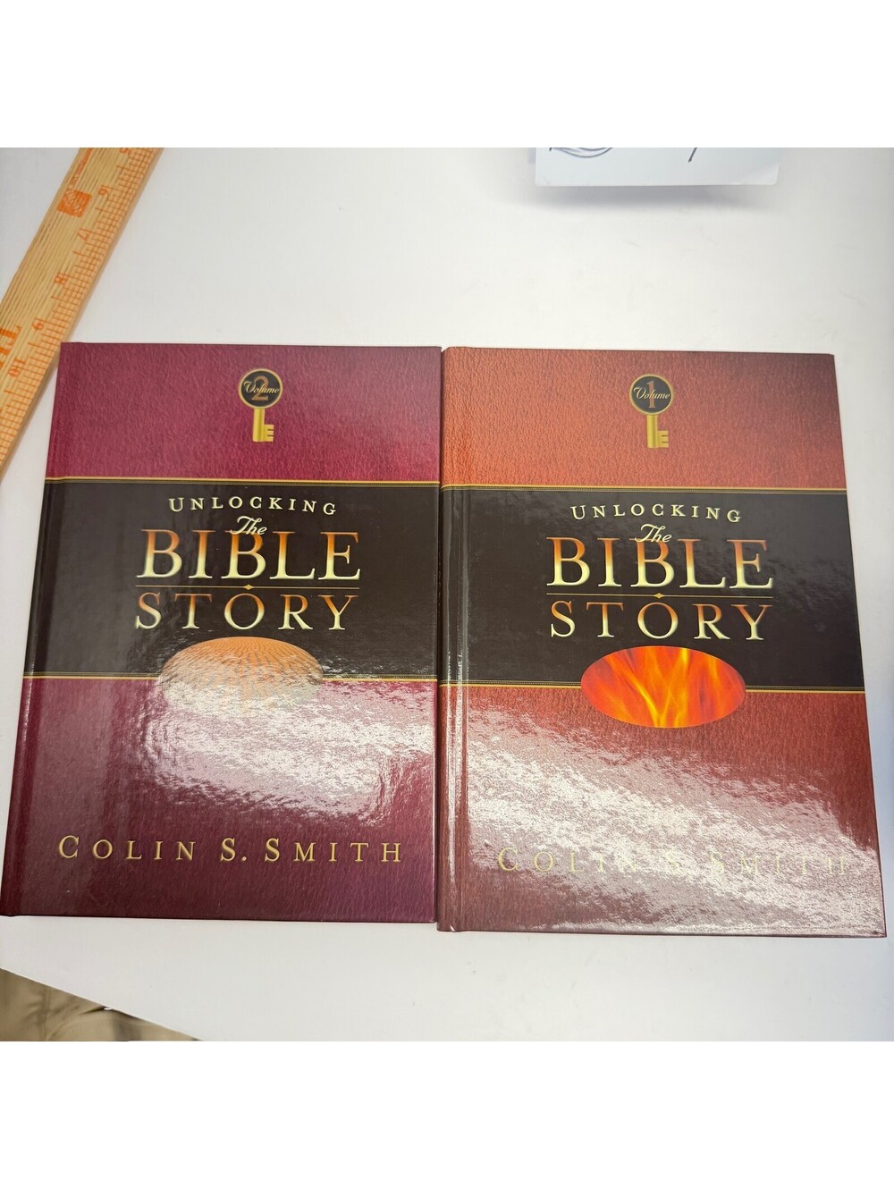 Unlocking the Bible Story Vol 1 & 2 Colin S. Smith Hardcover Set Storage B-7